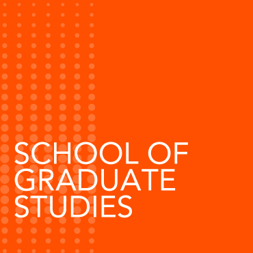 Orange button with text School of Graduate Studies